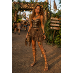 tenue jungle bustier et jupe