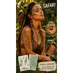 STRASS ET TATOUAGES VERT JUNGLE SAFARI