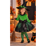DEGUISEMENT BEBE SORCIERE VERTE