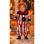 DEGUISEMENT CLOWN RAYE HALLOWEEN BEBE