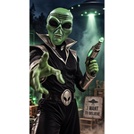 Masque Extraterrestre Adulte PVC Rigide Haute Qualité – Alien Vert ou Chair