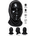 masque pvc noir avec cagoule 1