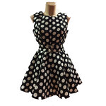 robe-noire-pois-blanc-z