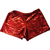 SHORT METALLISE ROUGE