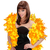 45558 boa plume jaune et orange