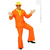 deguisement costume 80 orange