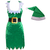 deguisement elfe ou lutin femme velours vert