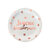 assiettes anniversaire rose gold
