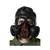 masque à gaz noir halloween
