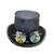 haut de forme paillette noire steampunk