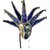 masque venitien bleu avec grelots