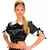 TOP NOIR ANNEE 50 SATIN M