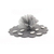 10 ROND TULLE INTISSE GRIS POUR DRAGEES