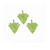 100 CONFETTI GRAPPE DE RAISIN INTISSE vert