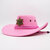 chapeau western rose