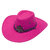 chapeau western rose fuchsia