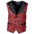 gilet gothique broché bordeaux 1