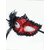 masque venitien rouge et noir
