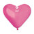 BALLONS LATEX COEUR fuchsia-25cm-50-pieces
