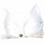 MASQUE DE CHAT BLANC EN VELOURS AVEC MOUSTACHES