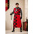 surcot medieval rouge et noir