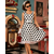 ROBE PIN UP BLANCHE A POIS NOIR ANNEE 50