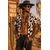 chemise homme western imprimee vache