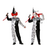 DEGUISEMENT CLOWN ENFANT NOIR ET BLANC TRRIFIER HALLOWEEN 1