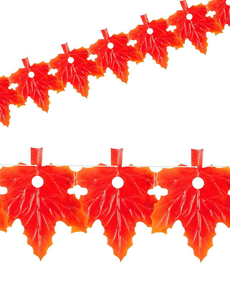2 Guirlandes Automne Feuilles D'érable 2m - Déco Suspendue Fenêtre, Halloween, Thanksgiving, Mariage
