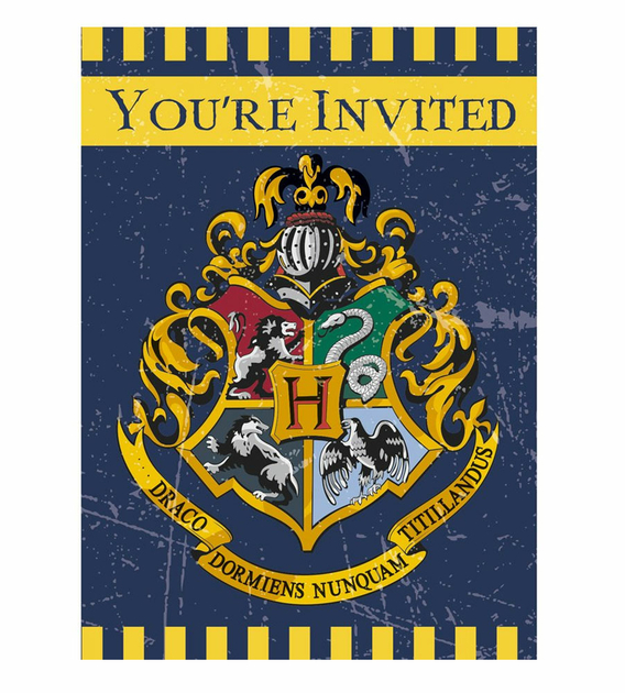 8 Cartes Invitations Harry Potter Anniversaire Enfants Mixtes Harry Potter Netbootic Com