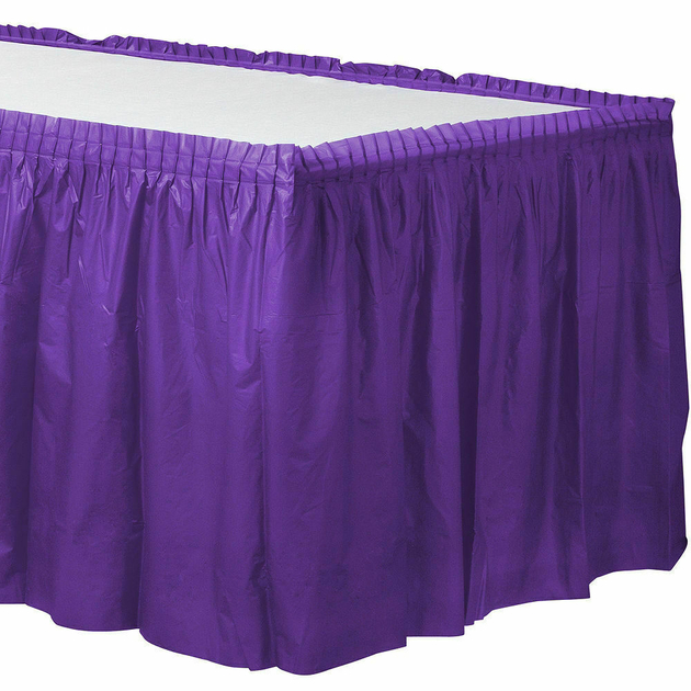Jupe de table violette - Nappes et chemin de table - Netbootic.com