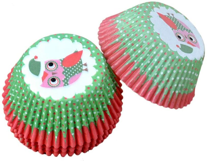100 Caissettes Muffins Jetables à Pois Rose Et Bleu – Moules Cupcakes Pétales Pour Anniversaire, Halloween, Mariage Et Fêtes