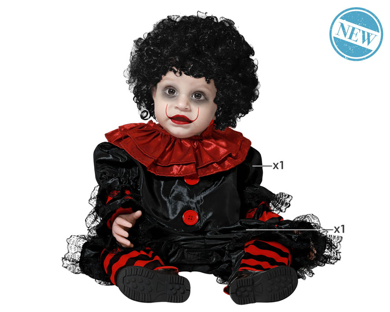 Deguisement Clown Supervilain Dejante Bebe main image 1