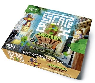 Escape box- Minecraft Earth - Escape Games - Jeu de société d'évasion - Escape rooms - Great Escape - Large