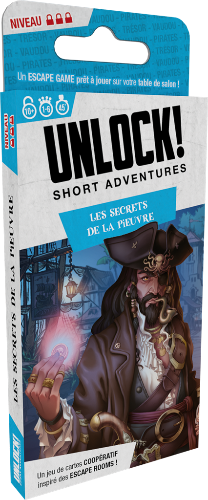 UNLOCK ! short adventures - les secrets de la pieuvre - Escape Games - Jeu de société Escape Games - Escape rooms - Great Escape - front droit