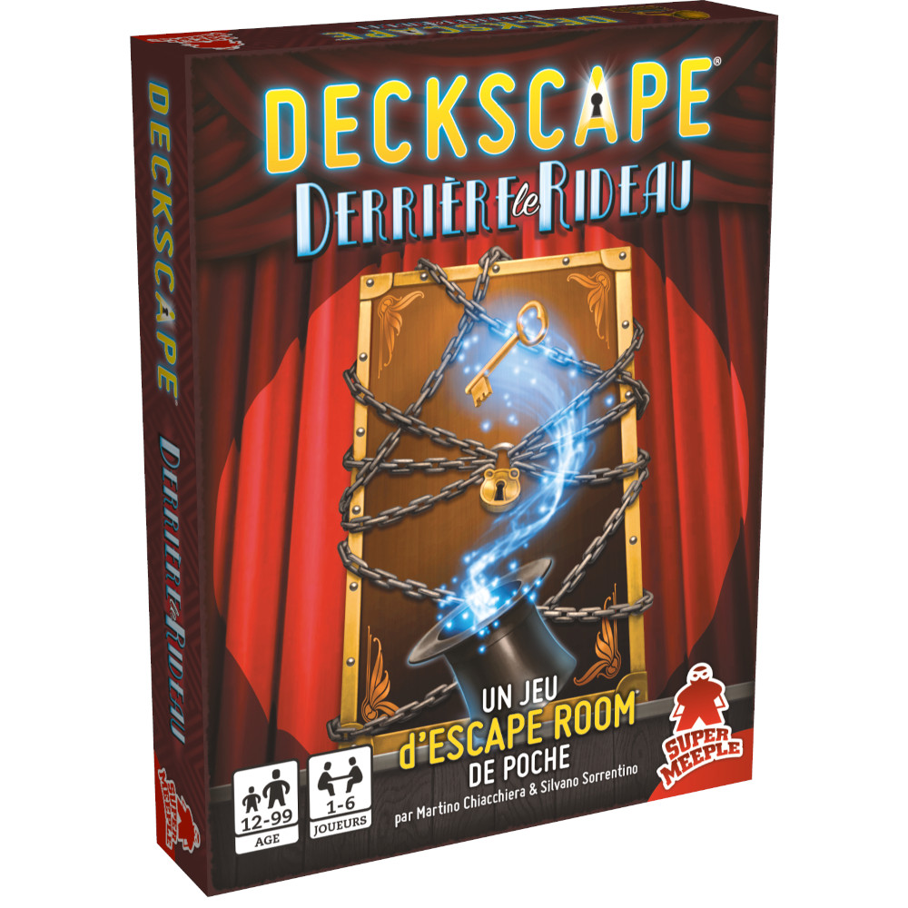 Derrière le rideau - Deckscape -Escape Game - Great Escape - Jeu de société d'évasion