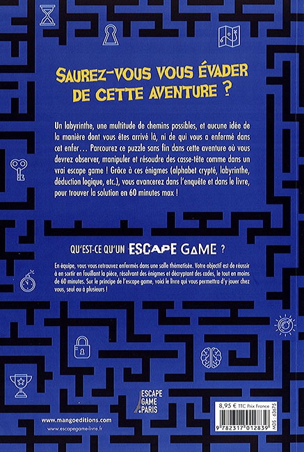 Le labyrinthe des oubliés - verso - Escape Game - Great Escape V3
