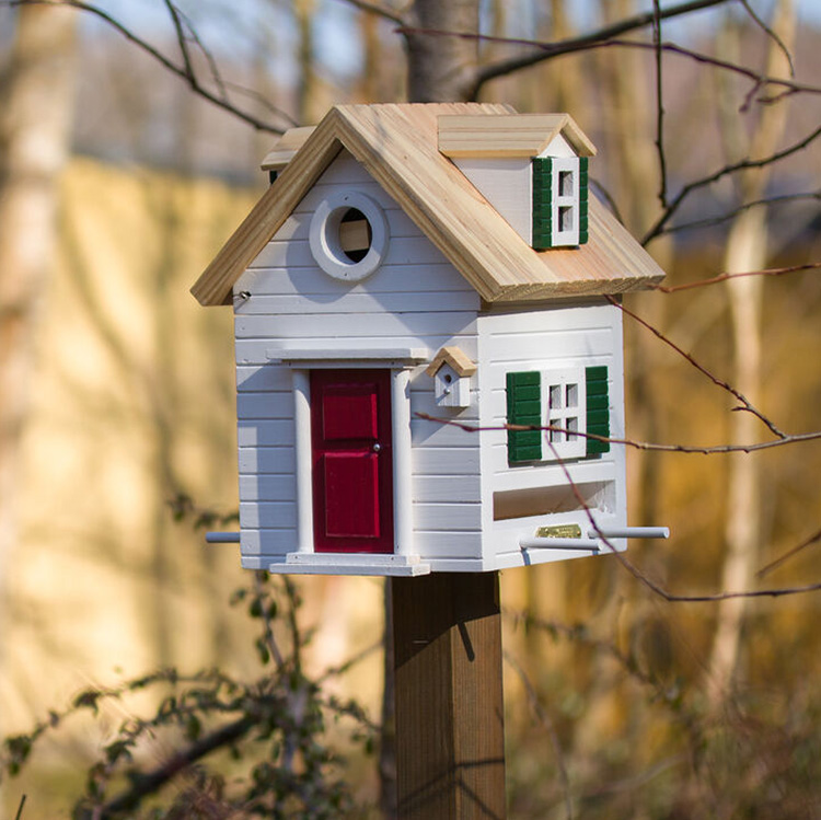 Maison à Oiseaux Suédoise avec Mangeoire