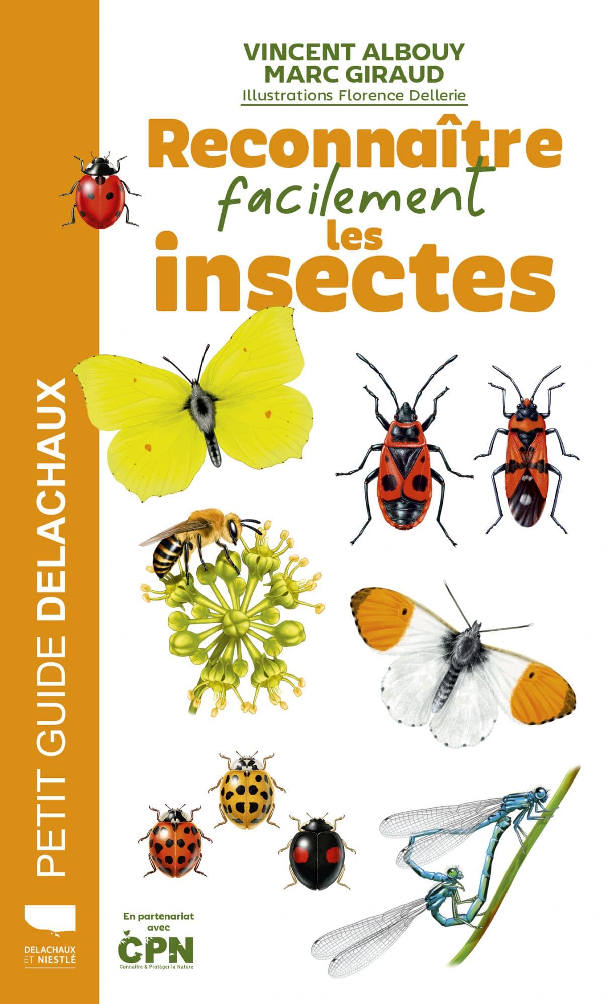 Reconnaitre facilement les insectes par Vincent Albouy dans la collection Delachaux et Niestlé code EAN 9782603031179 couverture livre