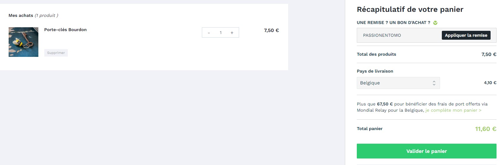 code promo cadeau porte cle maunakea