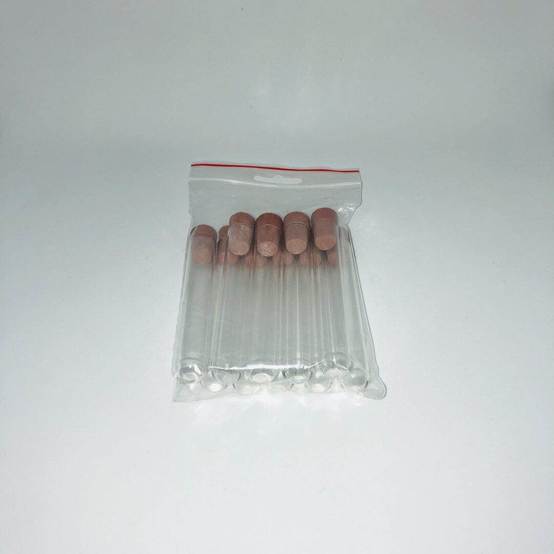 Lot De 12 Tubes En Verre Avec Bouchons Liège – Diamètre 20/25 Mm, Longueur 100-200 Mm, Fond Plat