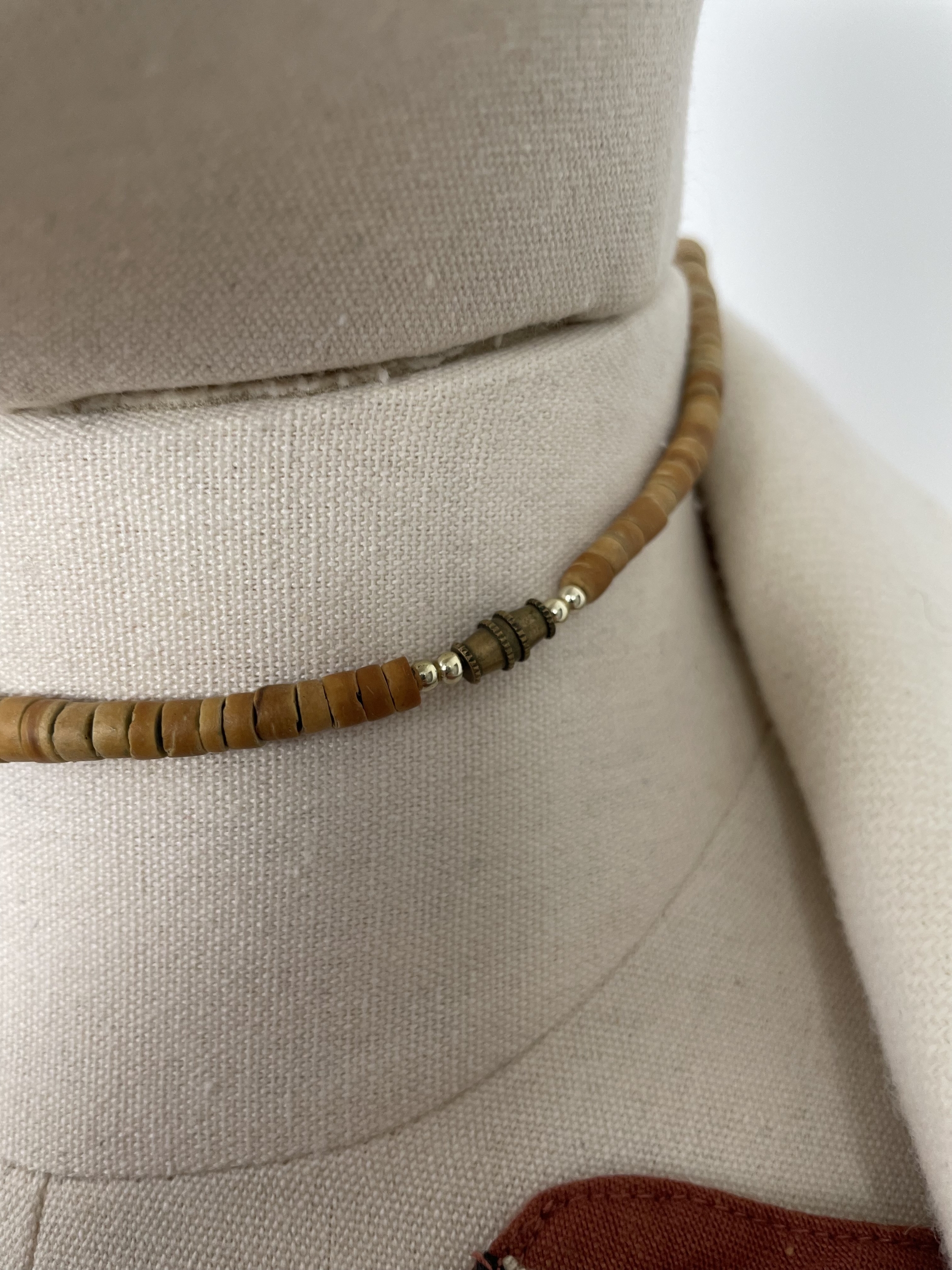 Collier ronds en bois vintage 4
