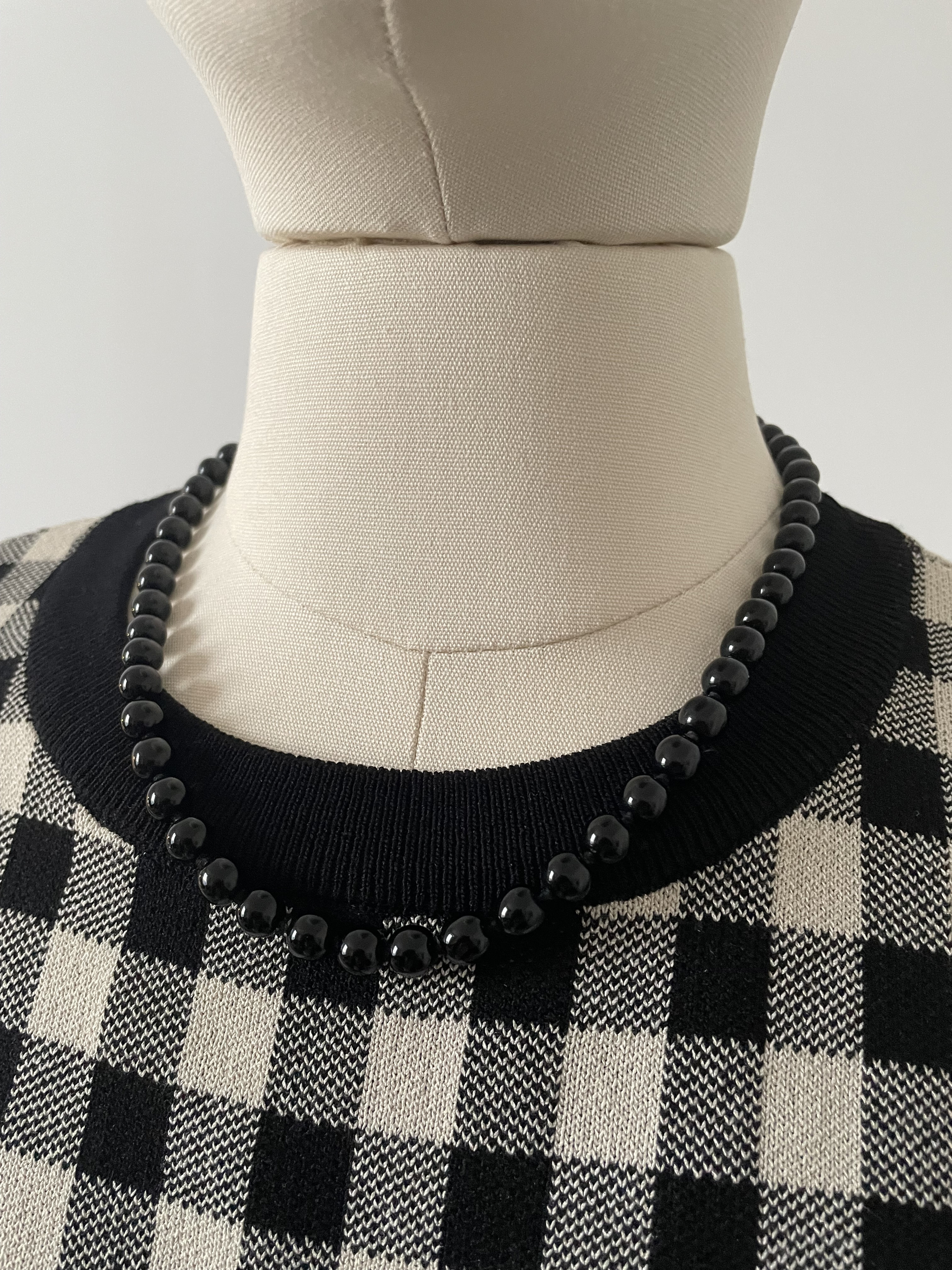 Collier Perles Noirs