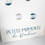 les murs murmurent 30x40 Petits Moments de Bonheur Beige et Emeraude 2