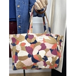 Tote bag Sezane Violet Marine Orange Camel 1