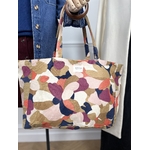Tote bag Sezane Violet Marine Orange Camel 5