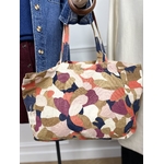 Tote bag Sezane Violet Marine Orange Camel 6