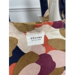 Tote bag Sezane Violet Marine Orange Camel 2