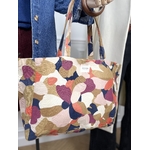 Tote bag Sezane Violet Marine Orange Camel 3