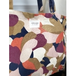 Tote bag Sezane Violet Marine Orange Camel 4